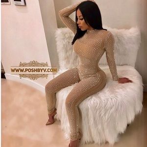 “Amie Crystal Jumpsuit” from Posh by V Boutique